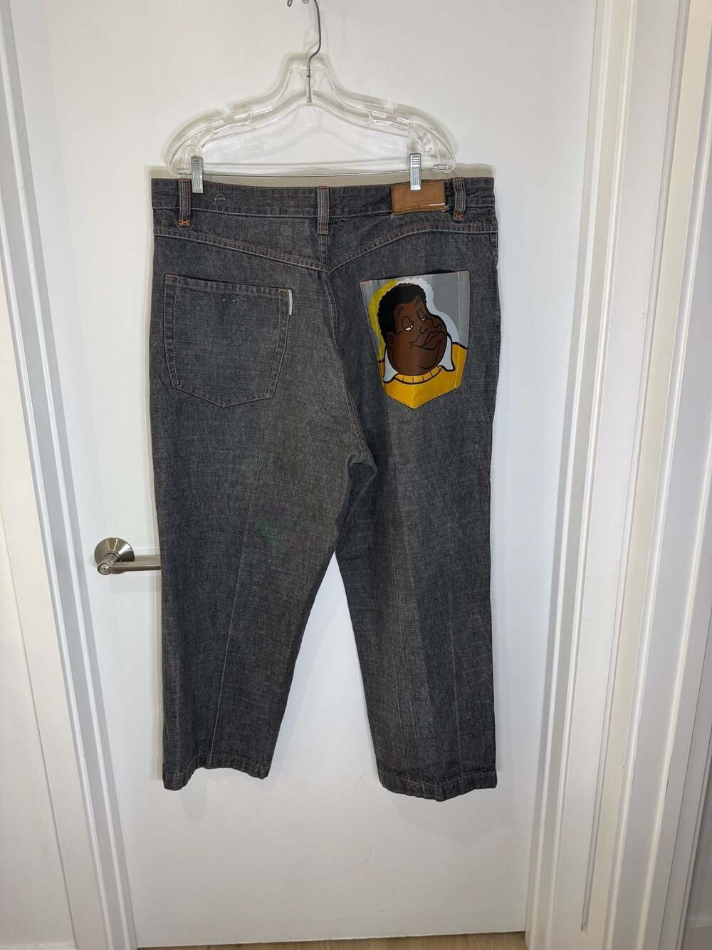 Vintage Platinum FUBU Fat Albert Black Denim Baggy Jeans